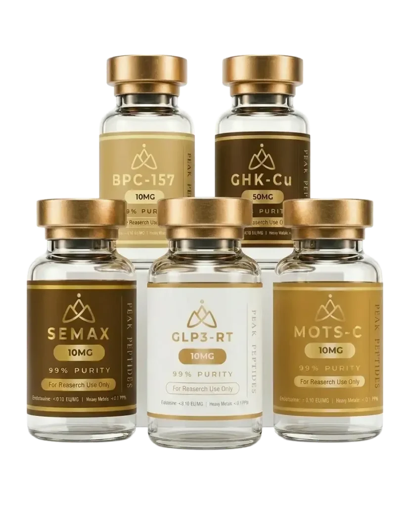 Peak Peptides research vials